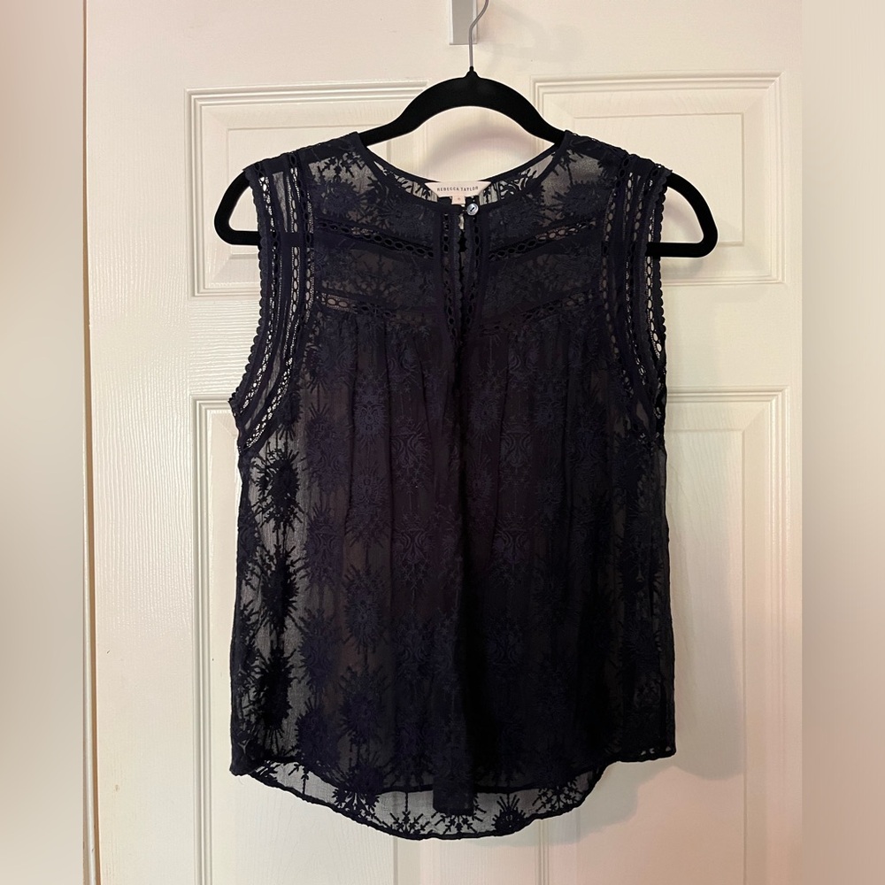 Rebecca Taylor lace top size 0